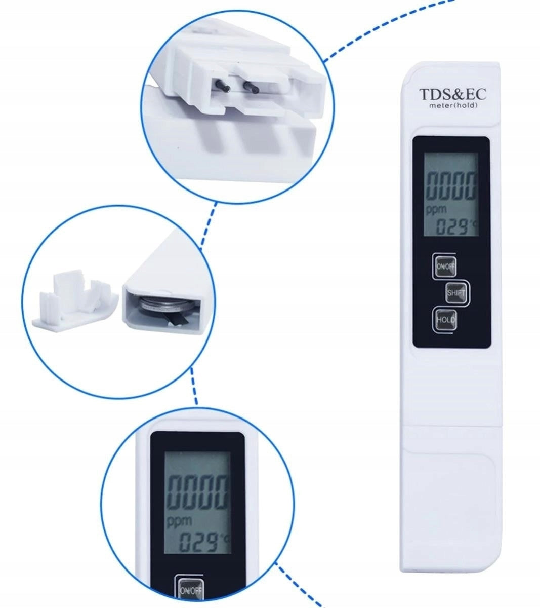WATER HARDNESS TESTER METER FOR AQUARIUM TEMPERATURE OSMOSIS TDS Brand no brand