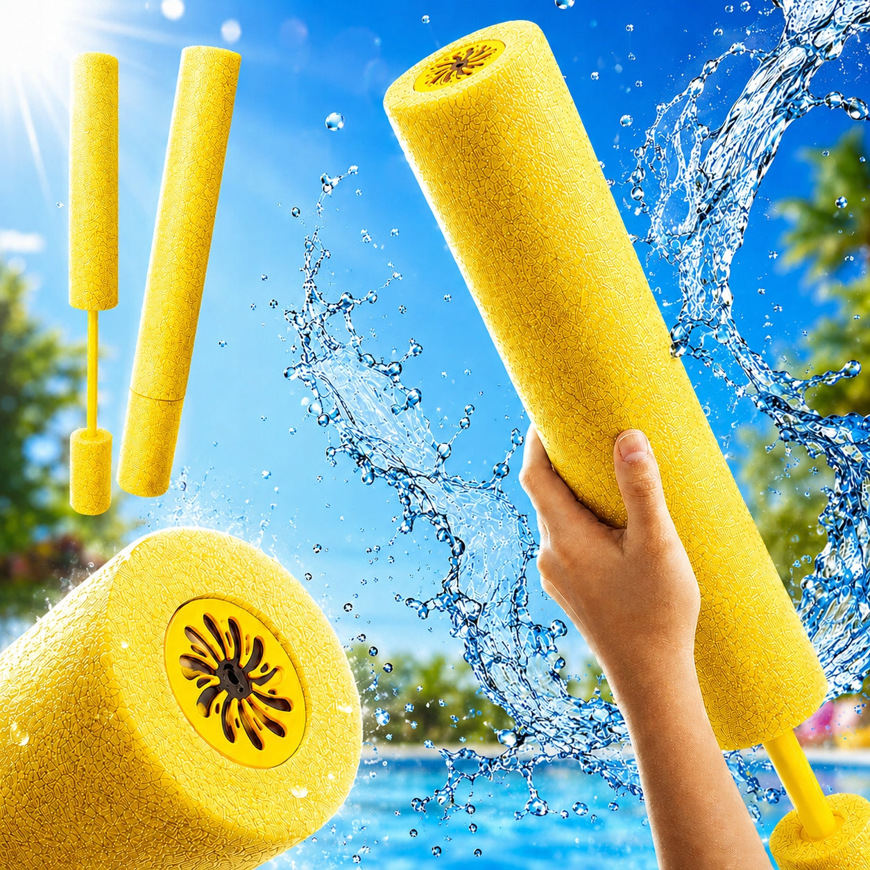 WATER HOSE GUN FOR CHILDREN LARGE WATER PUMP FOR SWIMMING POOL TUBE 60 CM Manufacturer code POMPKA