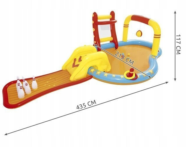WATER INFLATABLE POOL BESTWAY 53068 435x213 CM FOR CHILDREN + FREEBIE Height 117 cm