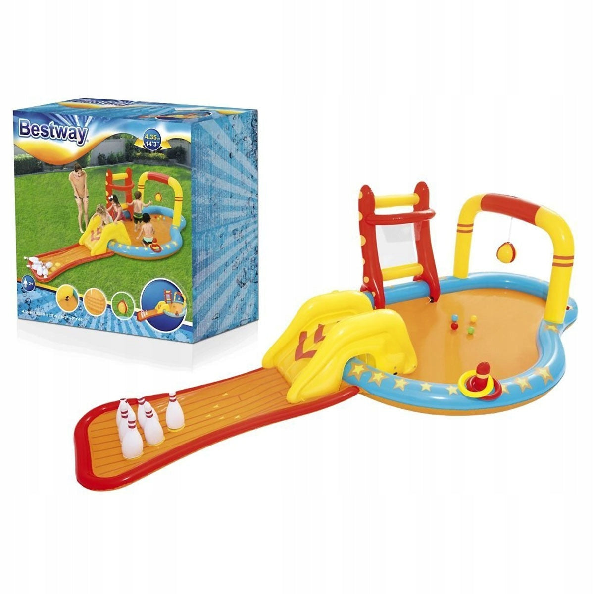 WATER INFLATABLE POOL BESTWAY 53068 435x213 CM FOR CHILDREN + FREEBIE Manufacturer code 53068