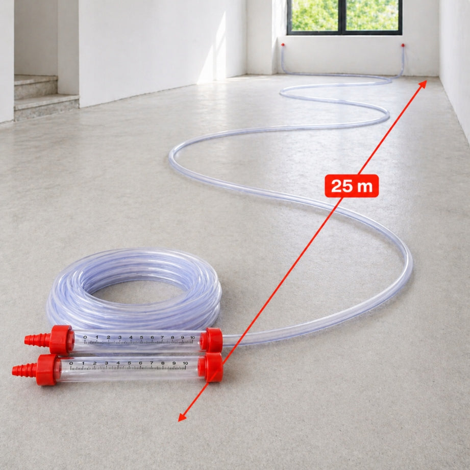 WATER LEVEL 25M WATER SCALE WITH LEVELING HOSE E-400-5193 EPM Batteries included no