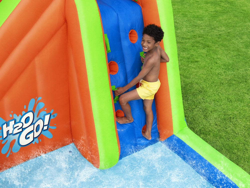 WATER PLAYGROUND FOR CHILDREN INFLATABLE LARGE SWIMMING POOL SLIDE WALL BESTWAY Length 366 cm
