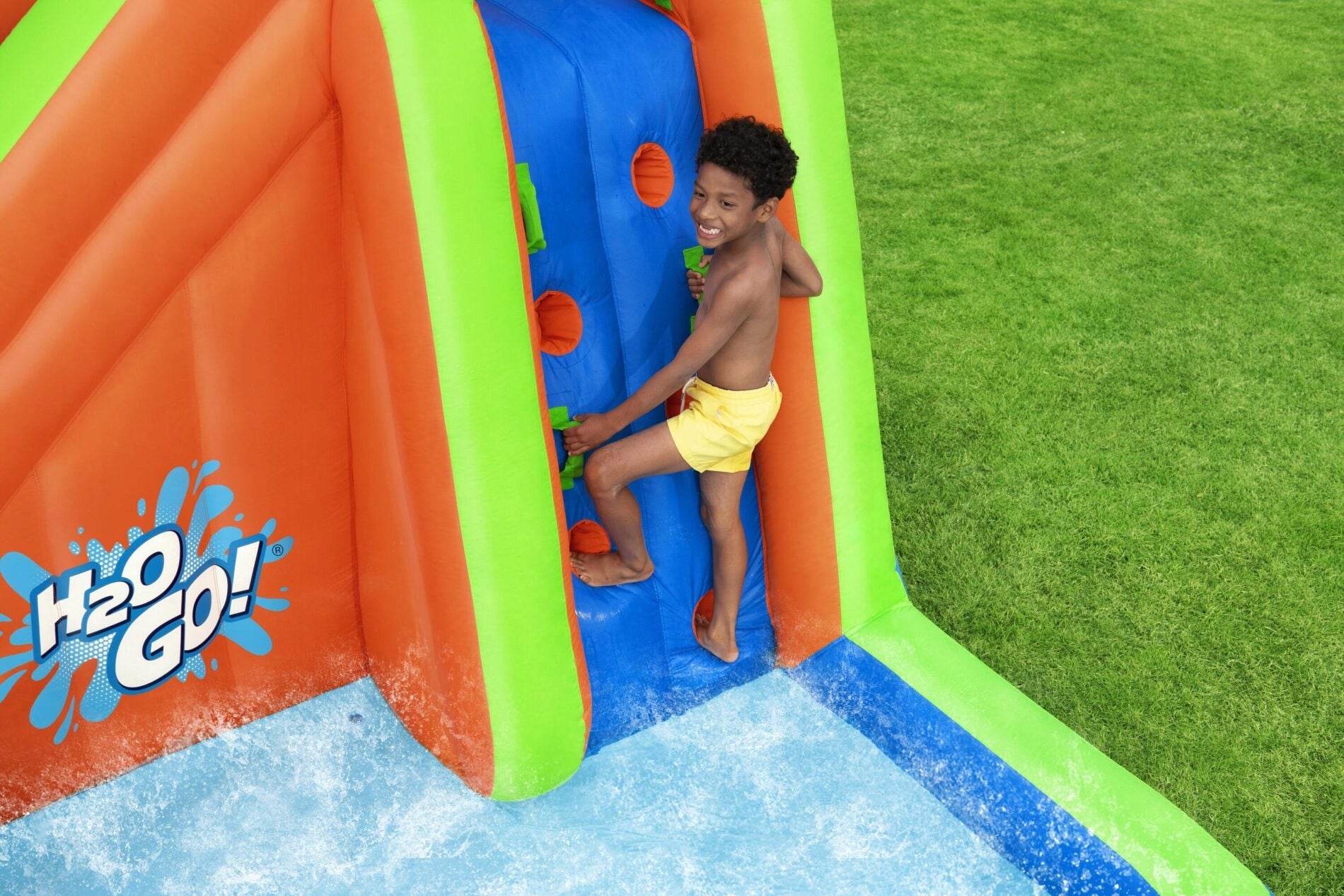 WATER PLAYGROUND FOR CHILDREN INFLATABLE LARGE SWIMMING POOL SLIDE WALL BESTWAY Manufacturer code OGROMNY POMPOWANY PLAC ZABAW DLA DZIECI
