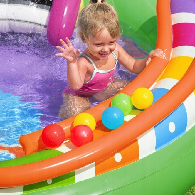 WATER PLAYGROUND FOR CHILDREN INFLATABLE POOL FOUNTAIN SLIDE + TOYS EAN (GTIN) 5907274995573