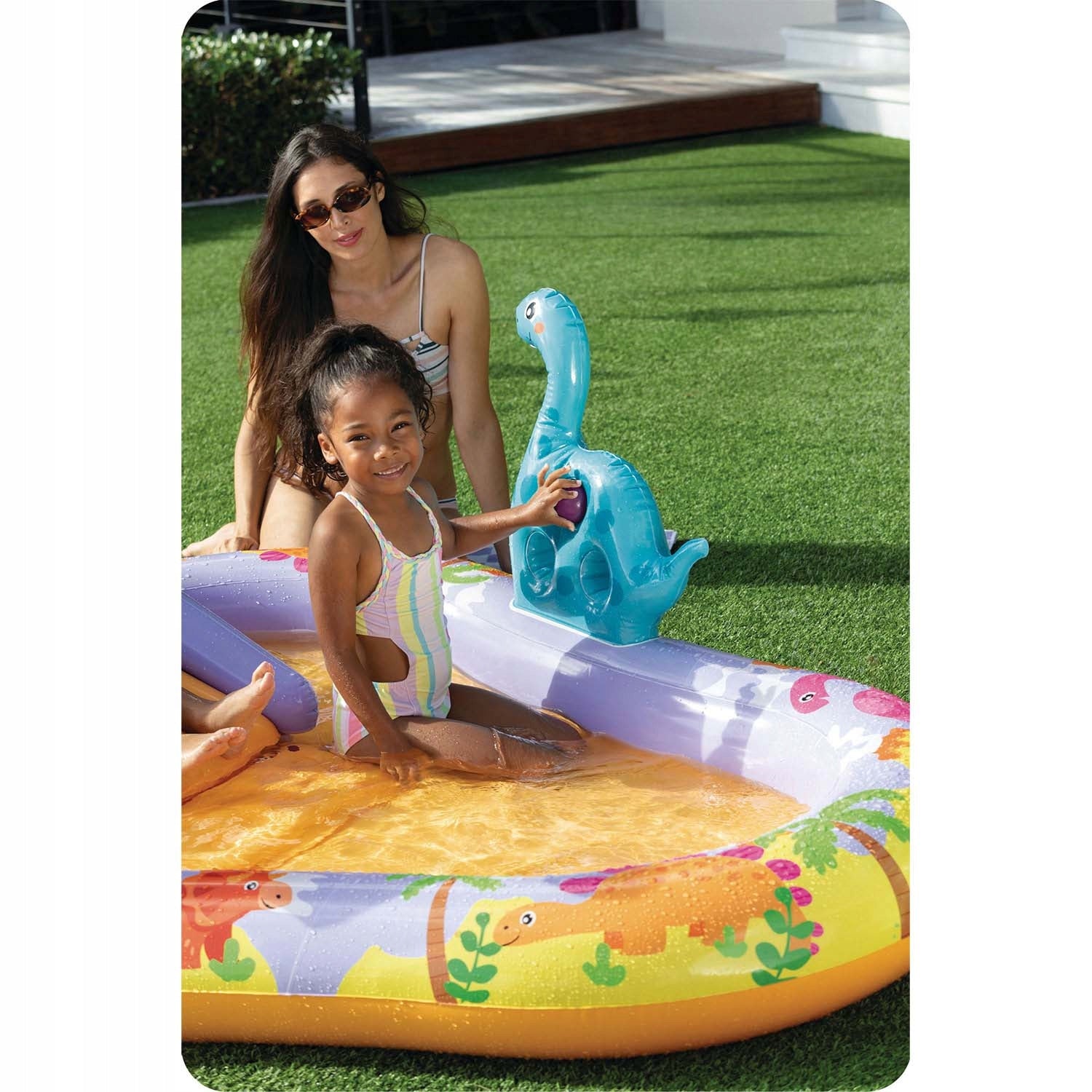 WATER PLAYGROUND FOR CHILDREN INFLATABLE POOL FOUNTAIN SLIDE + TOYS Manufacturer code WODNY DMUCHANY PLAC ZABAW BASEN DLA DZIECI