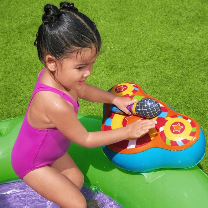 WATER PLAYGROUND FOR CHILDREN INFLATABLE POOL FOUNTAIN SLIDE + TOYS Manufacturer code WODNY PLAC ZABAW DLA DZIECI BASEN KULKI