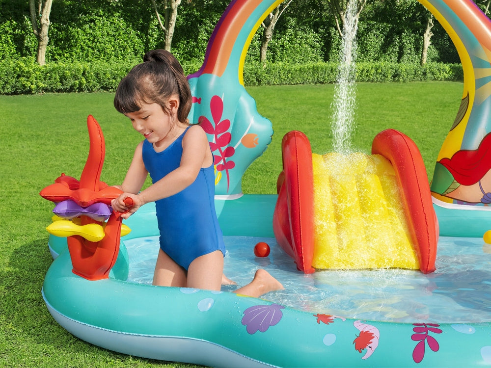 WATER PLAYGROUND FOR CHILDREN INFLATABLE POOL PRINCESS DISNEY + SLIDE EAN (GTIN) 5907274995320