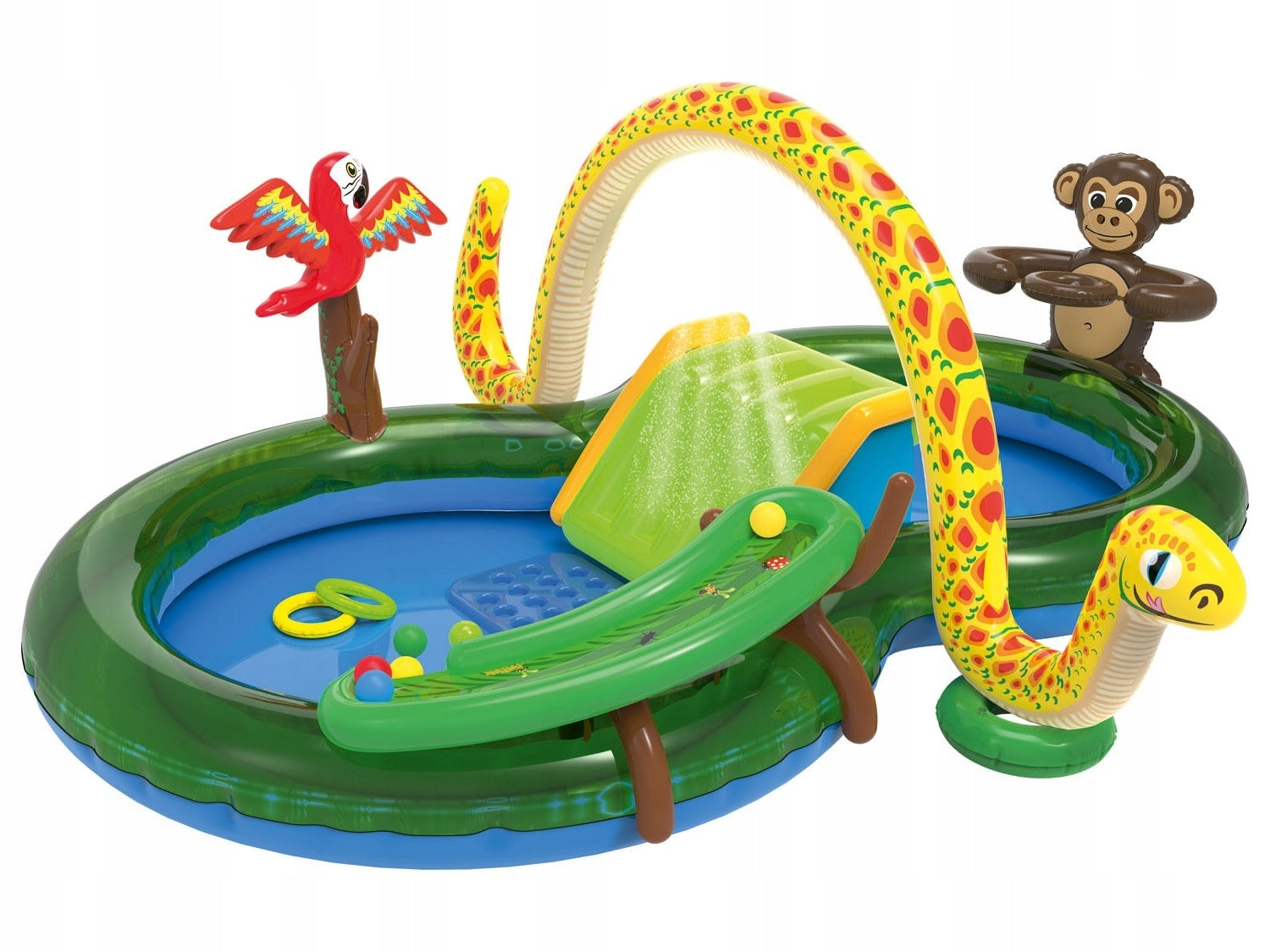 WATER PLAYGROUND INFLATABLE POOL FOR CHILDREN RICH SET 297 x 162 cm Brand Playtive
