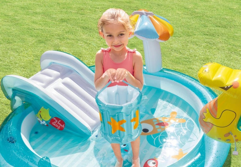 WATER PLAYGROUND INTEX 57165 SLIDE FOUNTAIN FOR CHILDREN INFLATABLE POOL Manufacturer code BASEN PLAC ZABAW SMOK INTEX