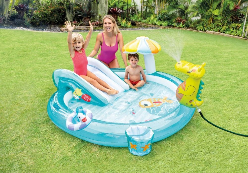 WATER PLAYGROUND INTEX 57165 SLIDE FOUNTAIN FOR CHILDREN INFLATABLE POOL Volume 160 l
