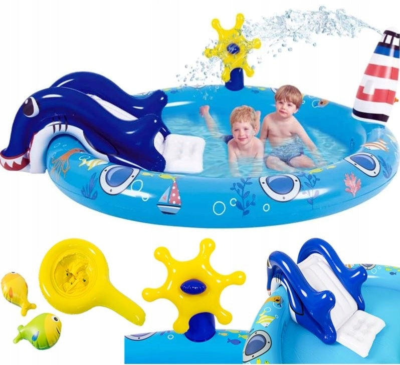 WATER POOL PLAYGROUND CHILDREN FOUNTAIN SLIDE