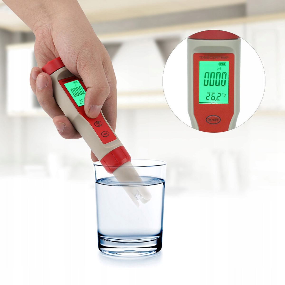 WATER QUALITY METER 4IN1 PH TDS EC WATER TEMPERATURE AQUARIUM Packaging status original