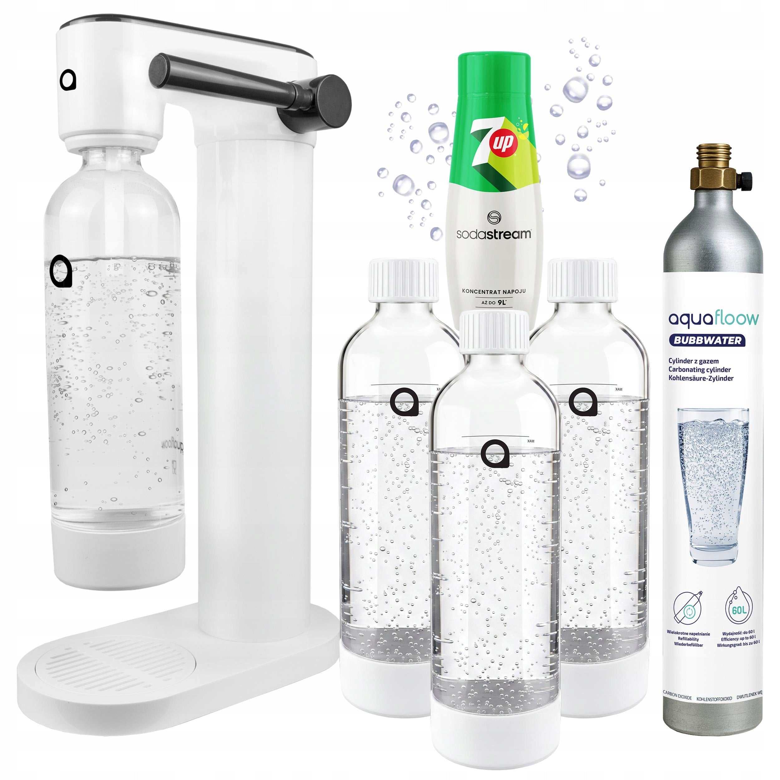 WATER SATURATOR CYLINDER CO2 BOTTLE WATER BOTTLE SYRUP SODASTREAM 7UP