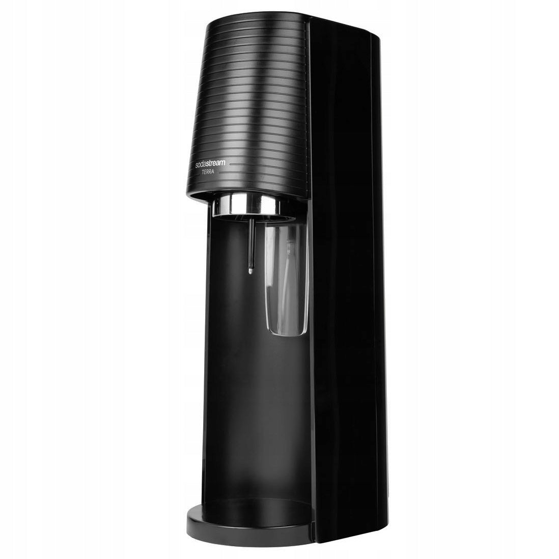 WATER SATURATOR SODASTREAM TERRA BLACK 2 BOTTLES CO2 CARTRIDGE + 6 DRINKS Brand SodaStream