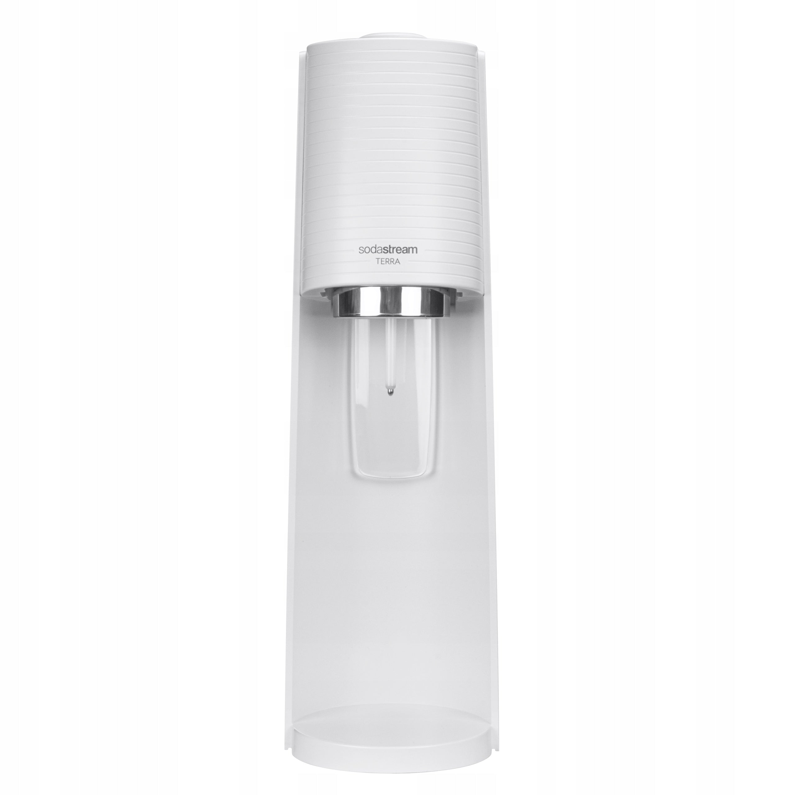 WATER SATURATOR SODASTREAM TERRA WHITE BOTTLE + 3x SUGAR FREE SYRUP Dominant color white
