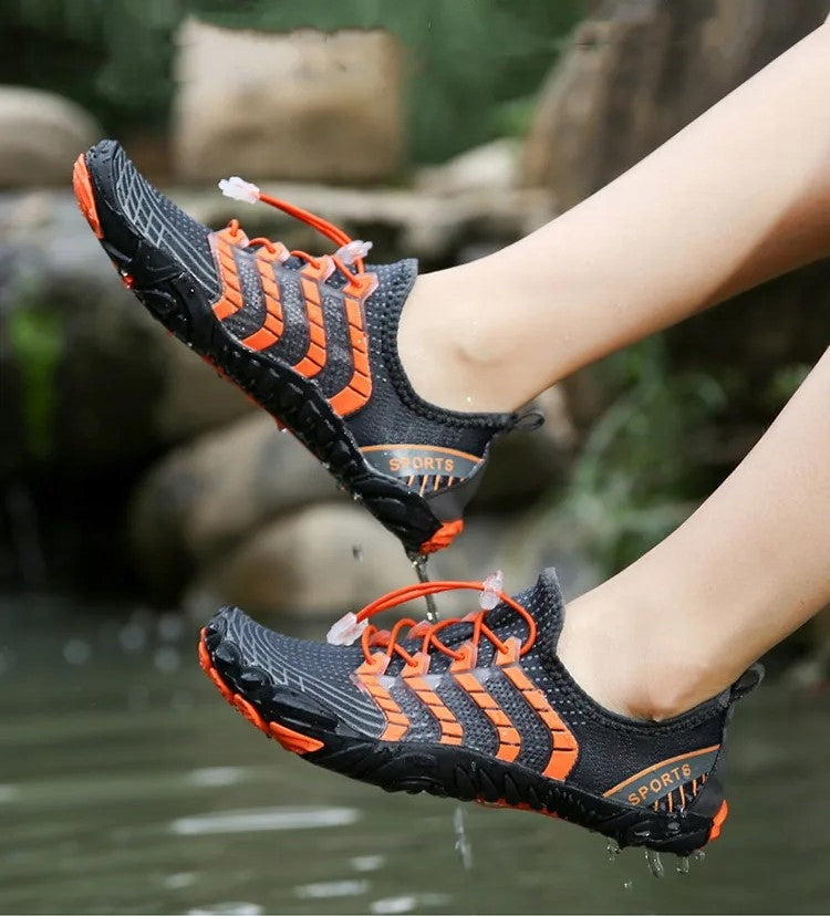 WATER SHOES + BEACH BAG SWIMMING SEA URCHINS CORAL REEF ORANGE Manufacturer code P2W