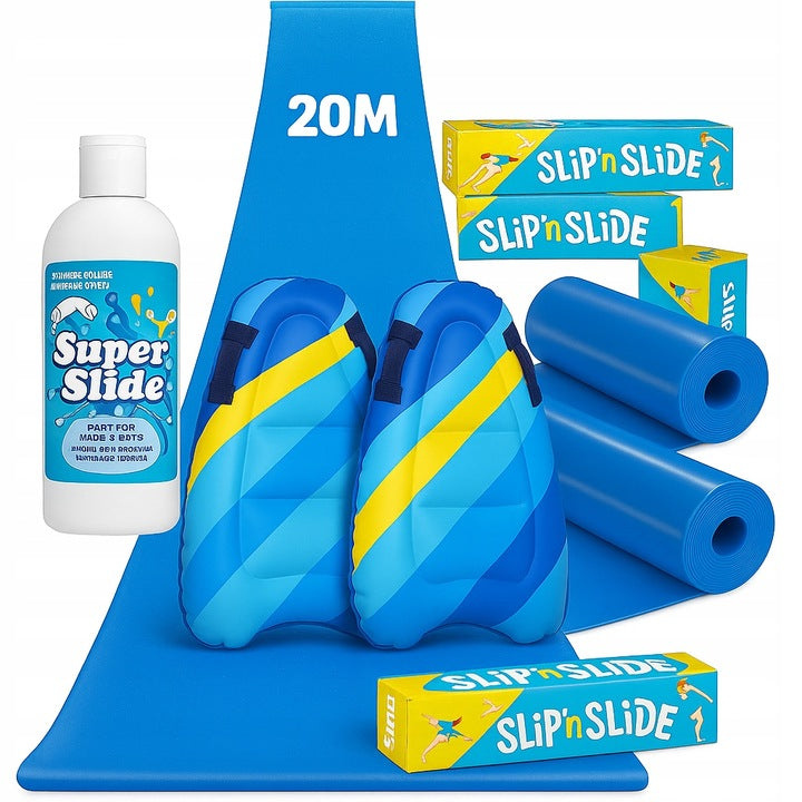 WATER SLIDE 2X10M DURABLE FOR EVENTS POSSIBLY GARDEN BOARD AND LIQUID XL