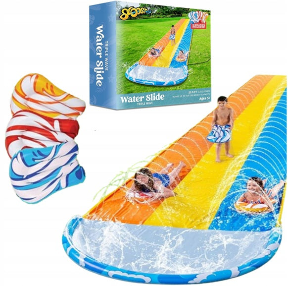 WATER SLIDE 6,9M WATER SLIDE LARGE SLIDE WITH BOARD END POOL