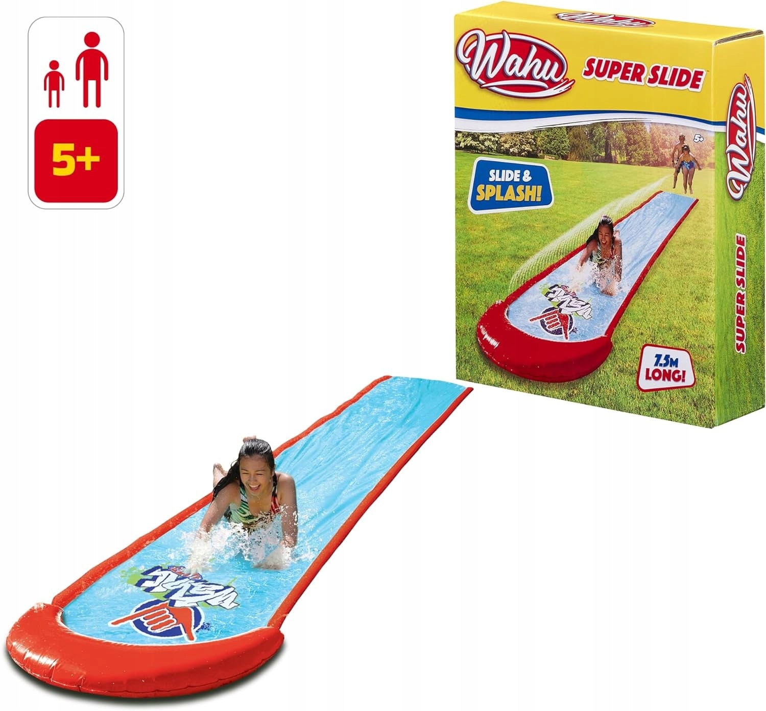 WATER SLIDE FOR CHILDREN MEGA LONG 7.5M WITH FINAL POOL Length 750 cm