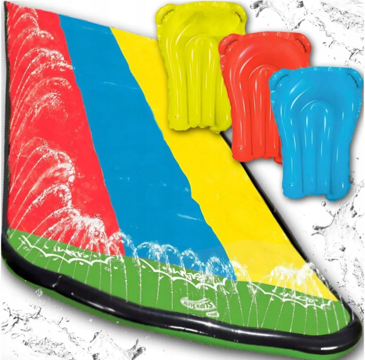 WATER SLIDE SET WITH 3 BOARDS WATER SLIDES WITH FOUNTAIN Manufacturer code Ślizg wodny z fontanną Kruzzel