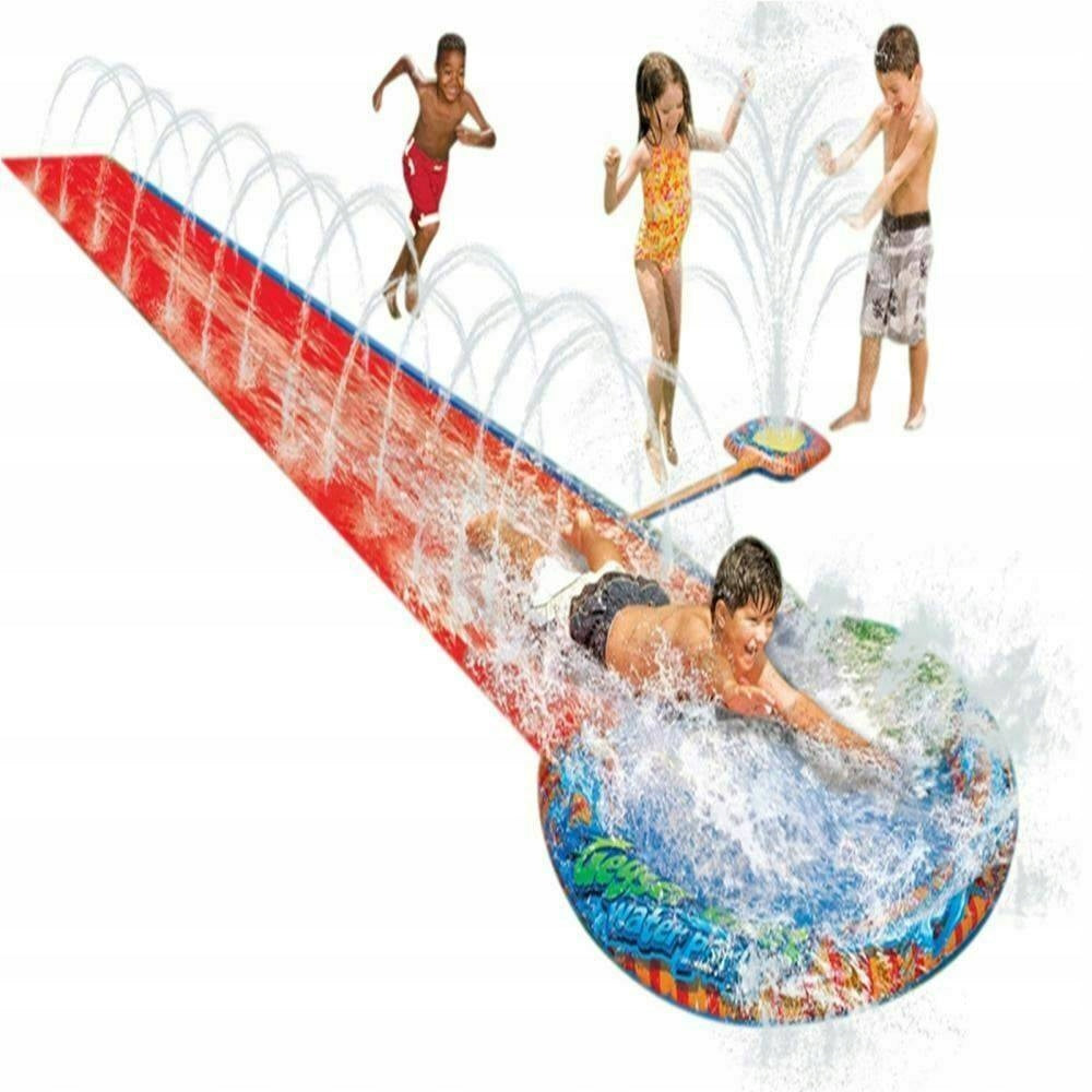WATER SLIDE SINGLE SLIDE WITH FOUNTAIN + CHILDREN'S BOARD SLIDE Brand MPMAX
