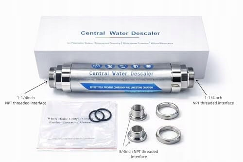 WATER SOFTENER ELECTROMAGNETIC STONE ALLOY FOR HOME 10 YEARS METAL Manufacturer code Bez marki