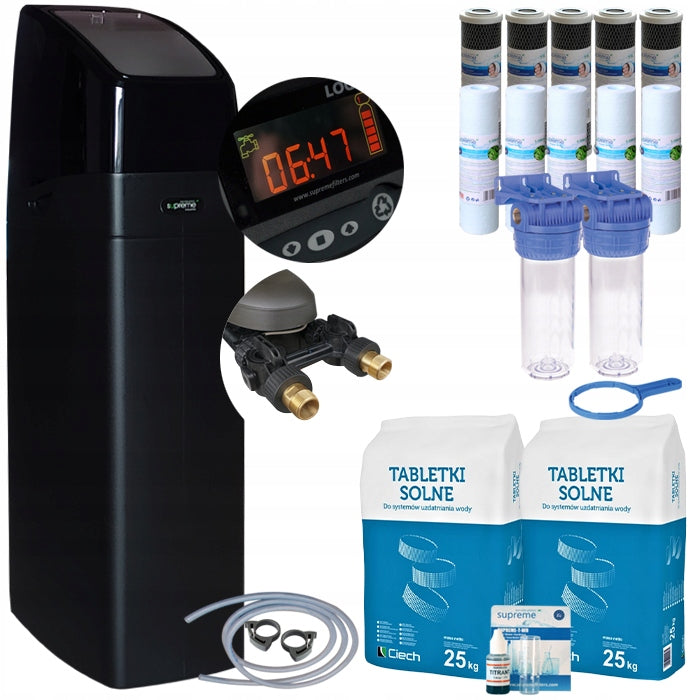 WATER SOFTENER, LOGIQUE 25K_MN, DRY TANK, MONO RESIN, UP-FLOW,