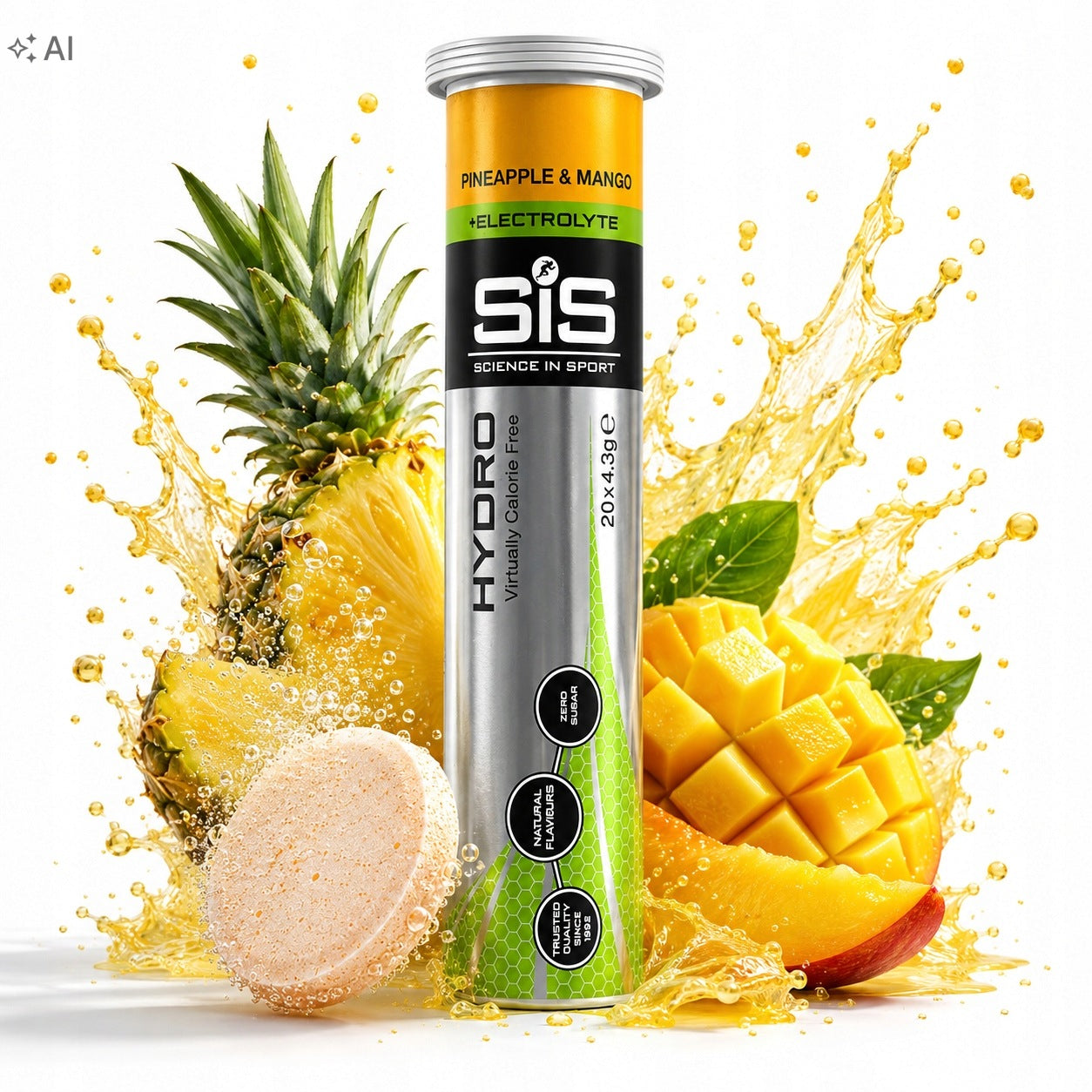 WATER-SOLUBLE TABLETS ELECTROLYTES SWEET ISOTONIC WITH VITAMIN B