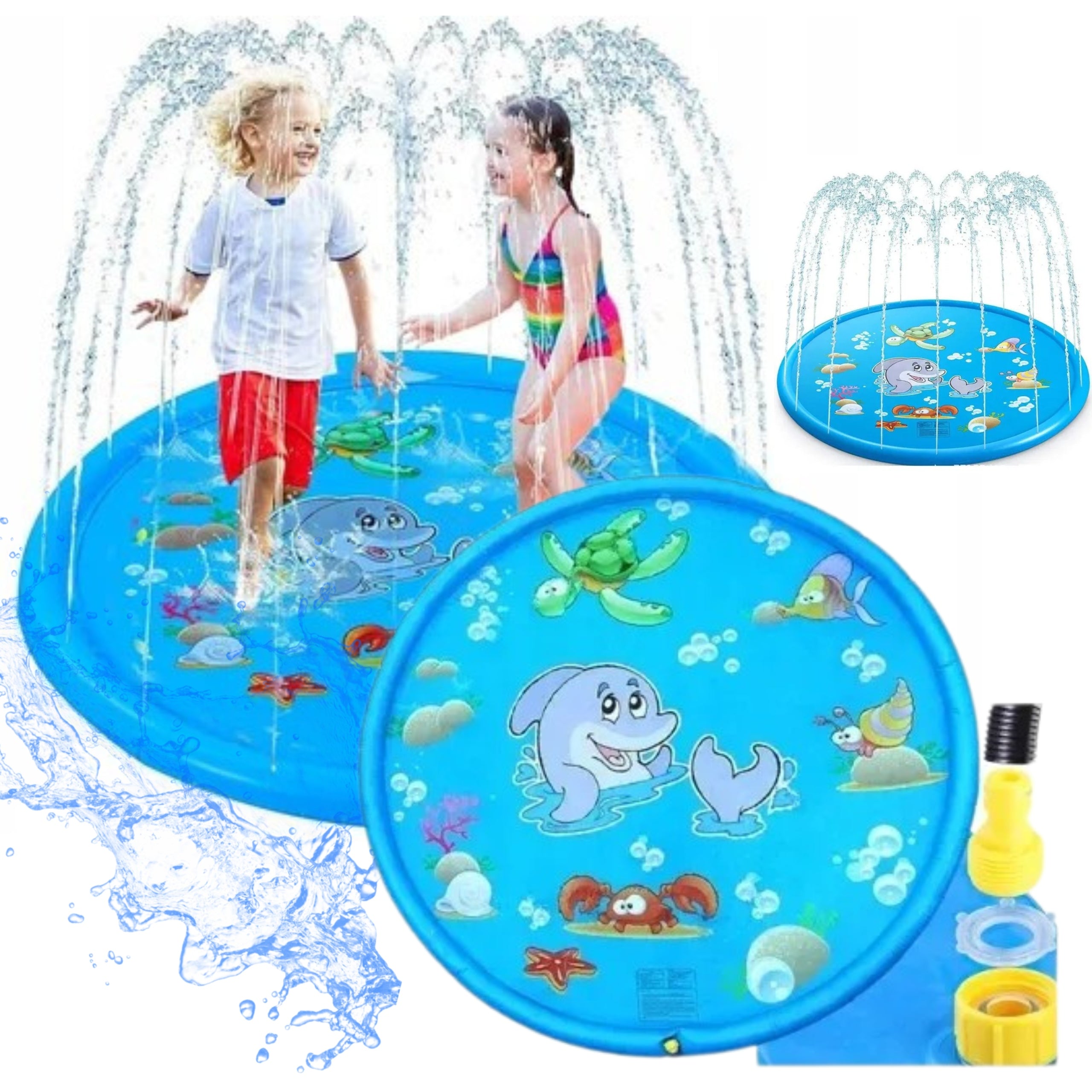WATER SPRINKLER MAT FOR KIDS FOUNTAIN POOL WATER CURTAIN