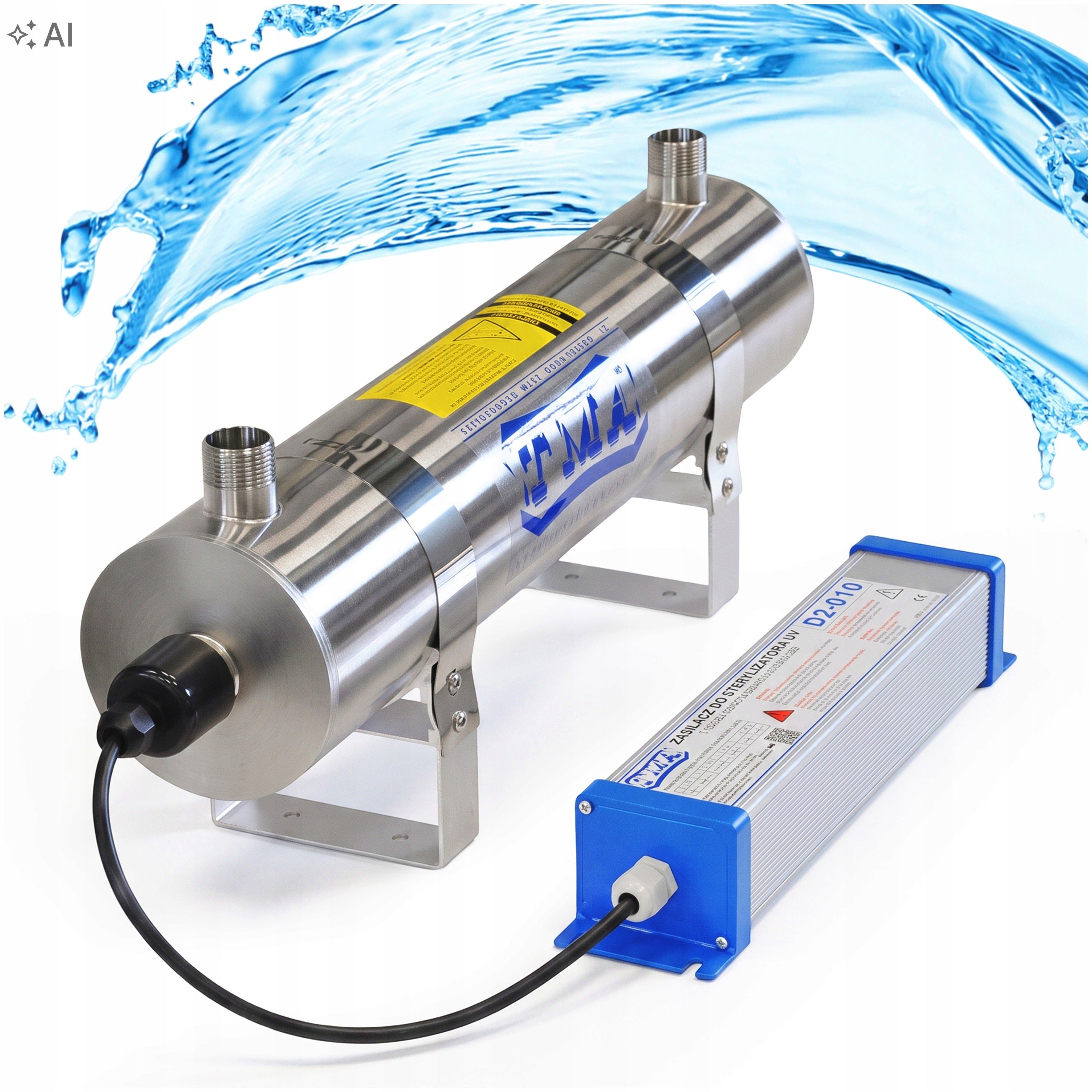 WATER STERILIZER UV LAMP SET FOR TREATMENT TMA D6 2,3 m3/h