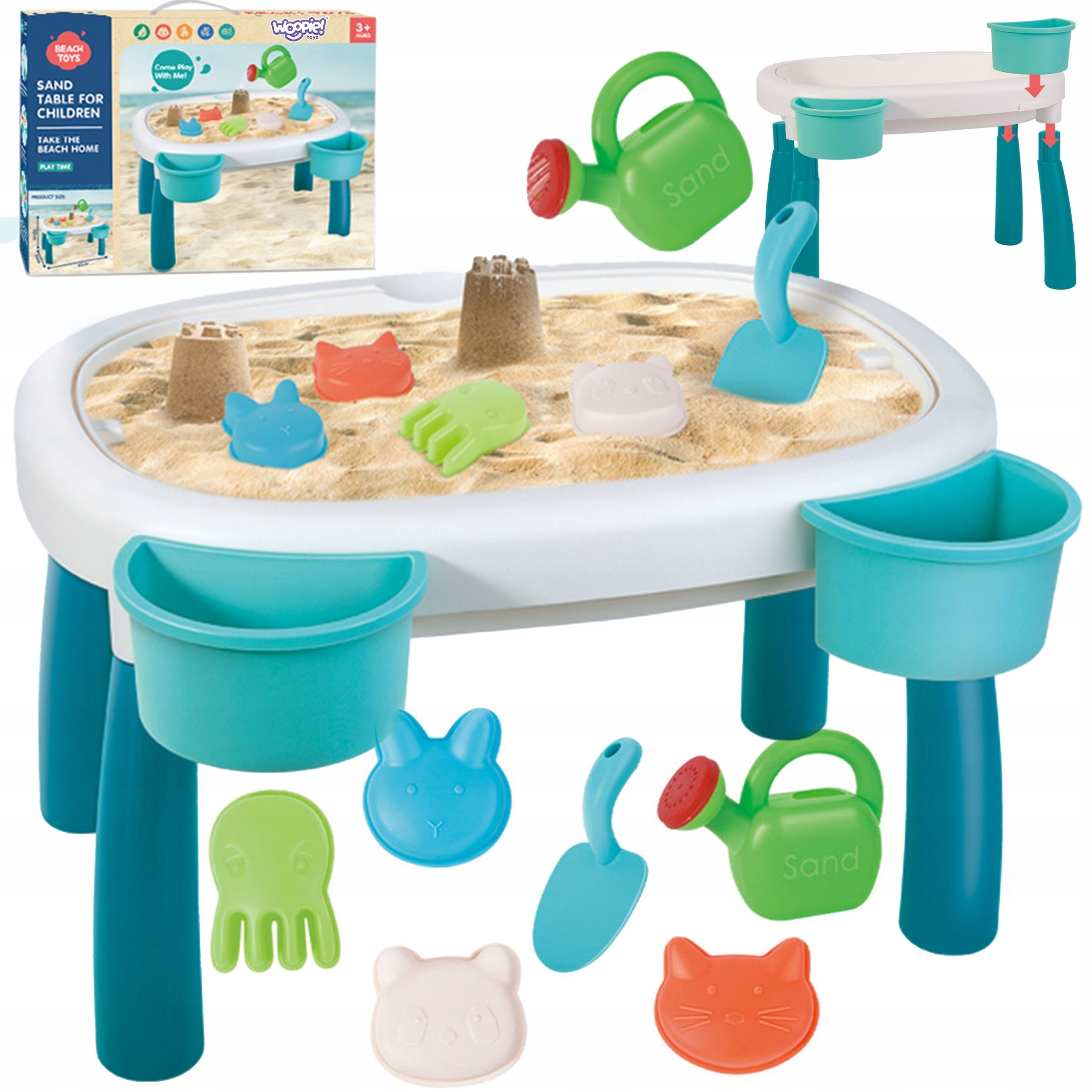 WATER TABLE 2IN1 SANDBOX FOR GARDEN WATER TOY FOR KIDS GIFT 7el