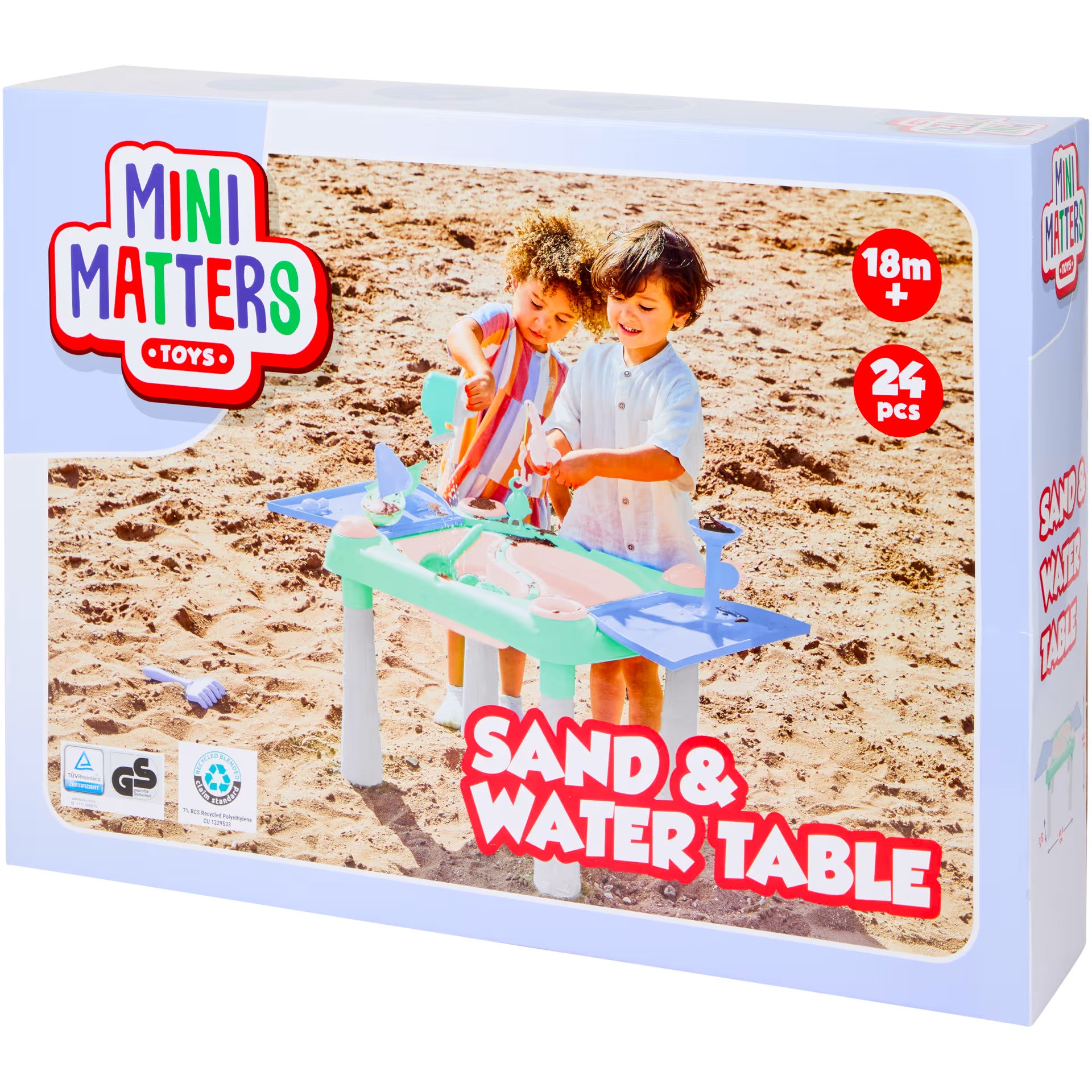 WATER TABLE FOR PLAYING WITH SAND AND WATER FOR CHILDREN + WATER SAND TOYS Kind plastic