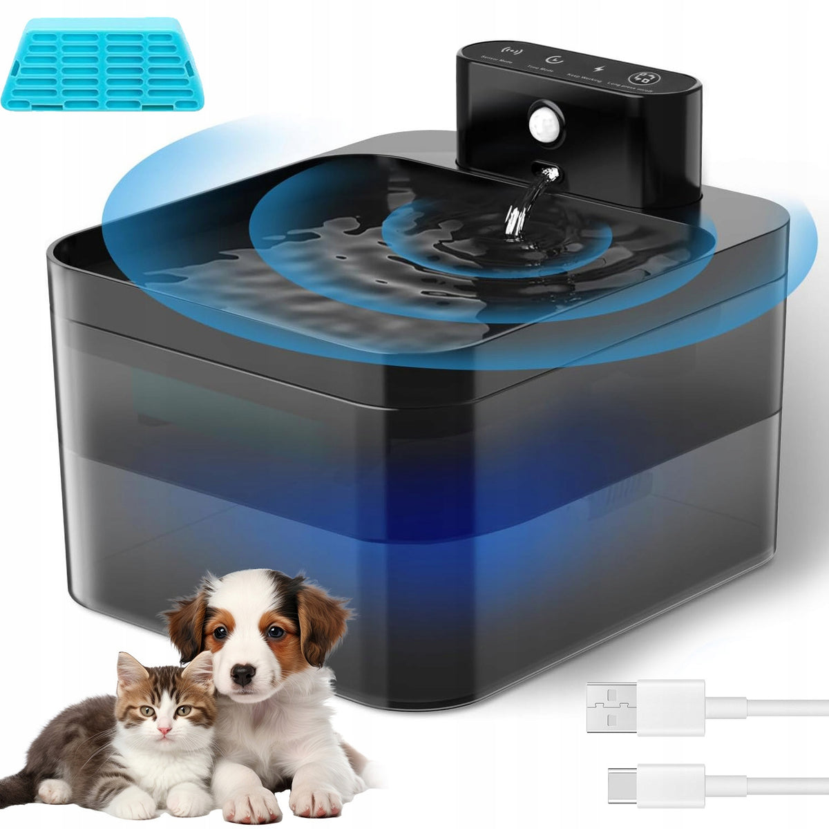 WATER TANK FOR CATS 2.2L MOTION SENSOR WATER FILTRATION OPERATING MODES
