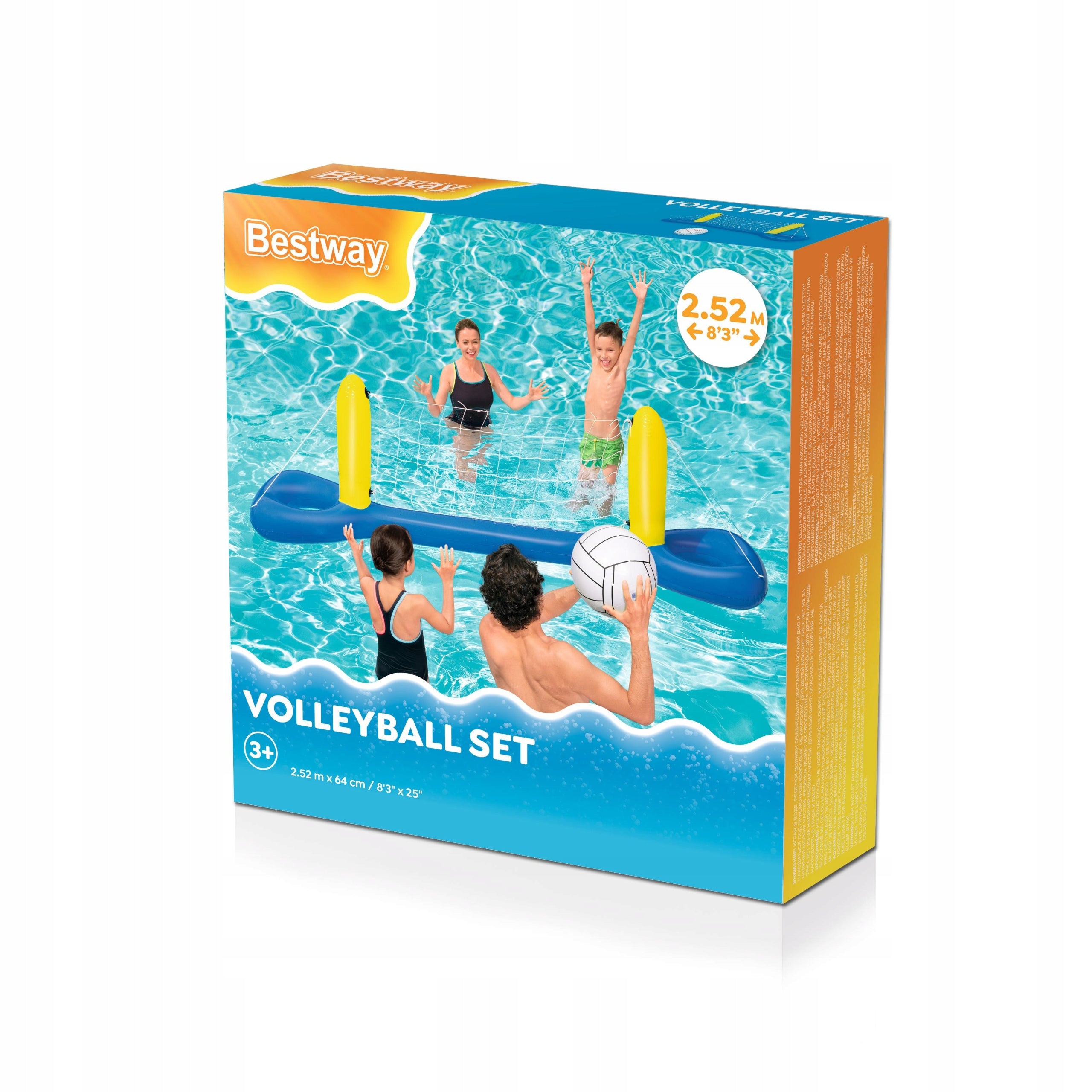 WATER VOLLEYBALL POOL GAME INFLATABLE NET + BEACH BALL BESTWAY 52133 Kind ball