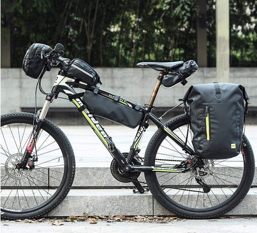WATERFLY Bike Rack Bag 25 l Waterproof Bike Bag BLACK Capacity 25 l