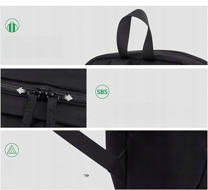 WATERFLY LIGHTWEIGHT SCHOOL BACKPACK TOURIST YCZNY15L FOR LAPTOP 14" BLACK Brand Polantak
