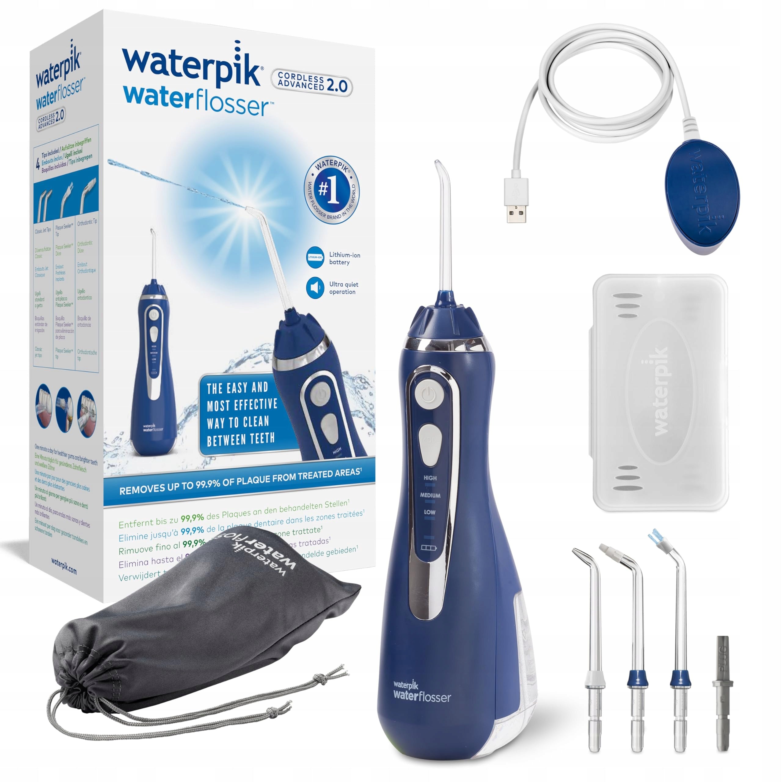 WATERPIK Wireless Electric Tooth Irrigator Removes Plaque