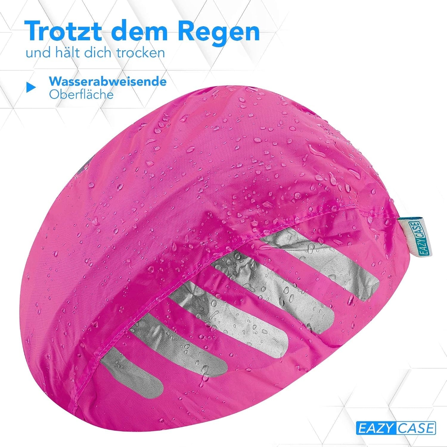 WATERPROOF ANTI-SWEAT COVER FOR BICYCLE HELMET NEON PINK Manufacturer CASR