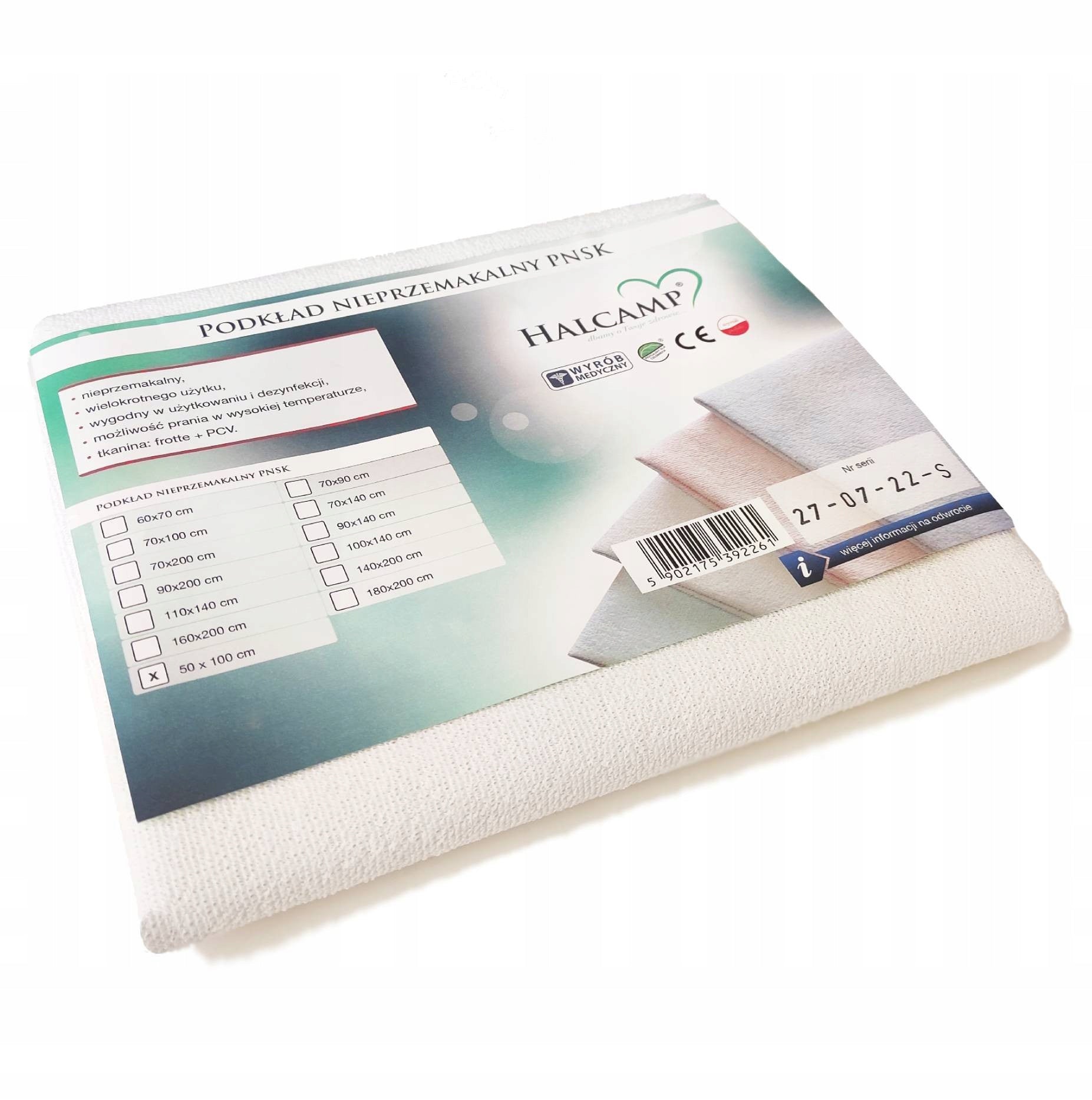 WATERPROOF BACKING NOT SOAKED ON MATTRESS BED 90X200 REUSABLE Brand Halcamp