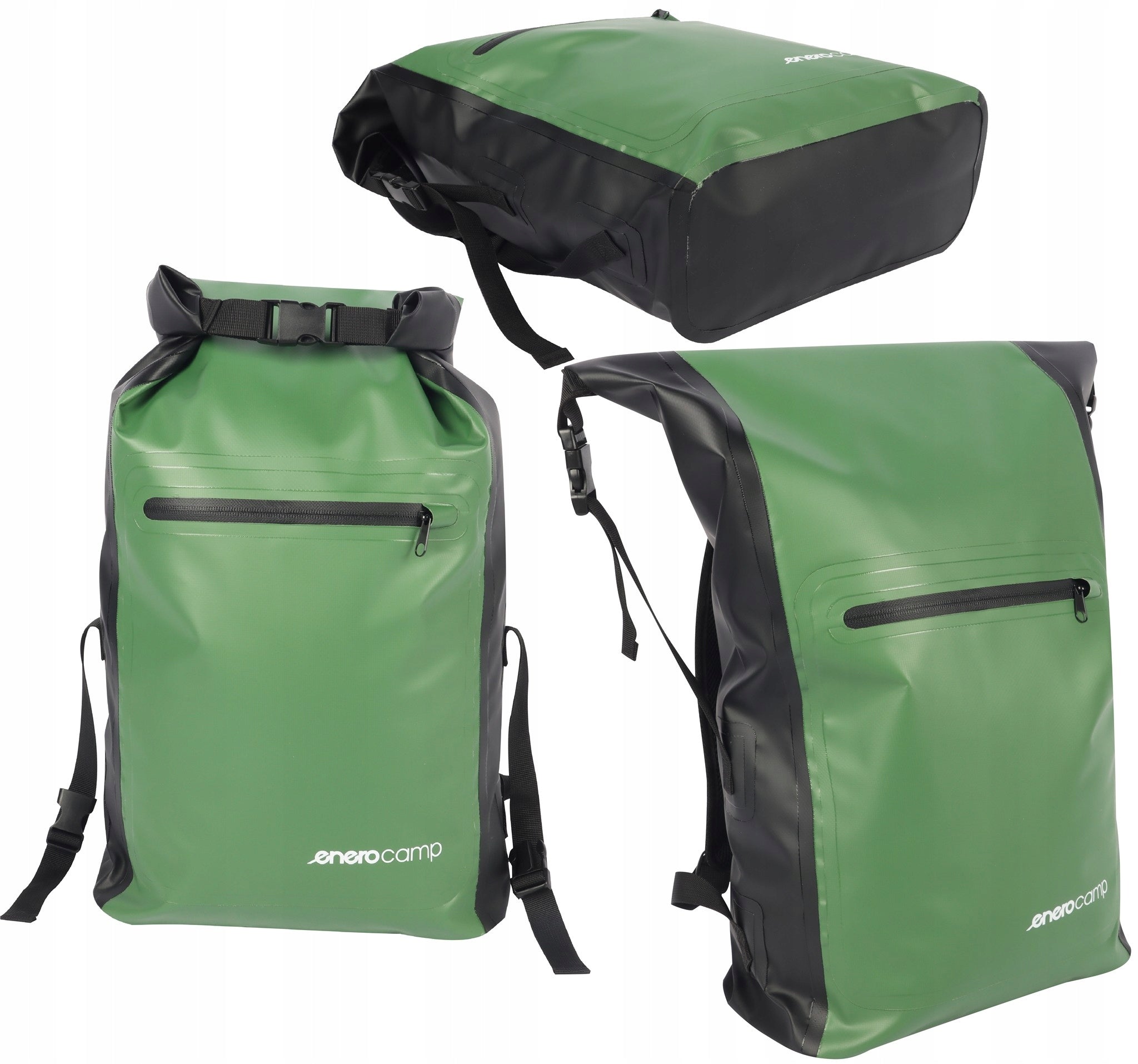 WATERPROOF BACKPACK 25 liters green ENERO CAMP