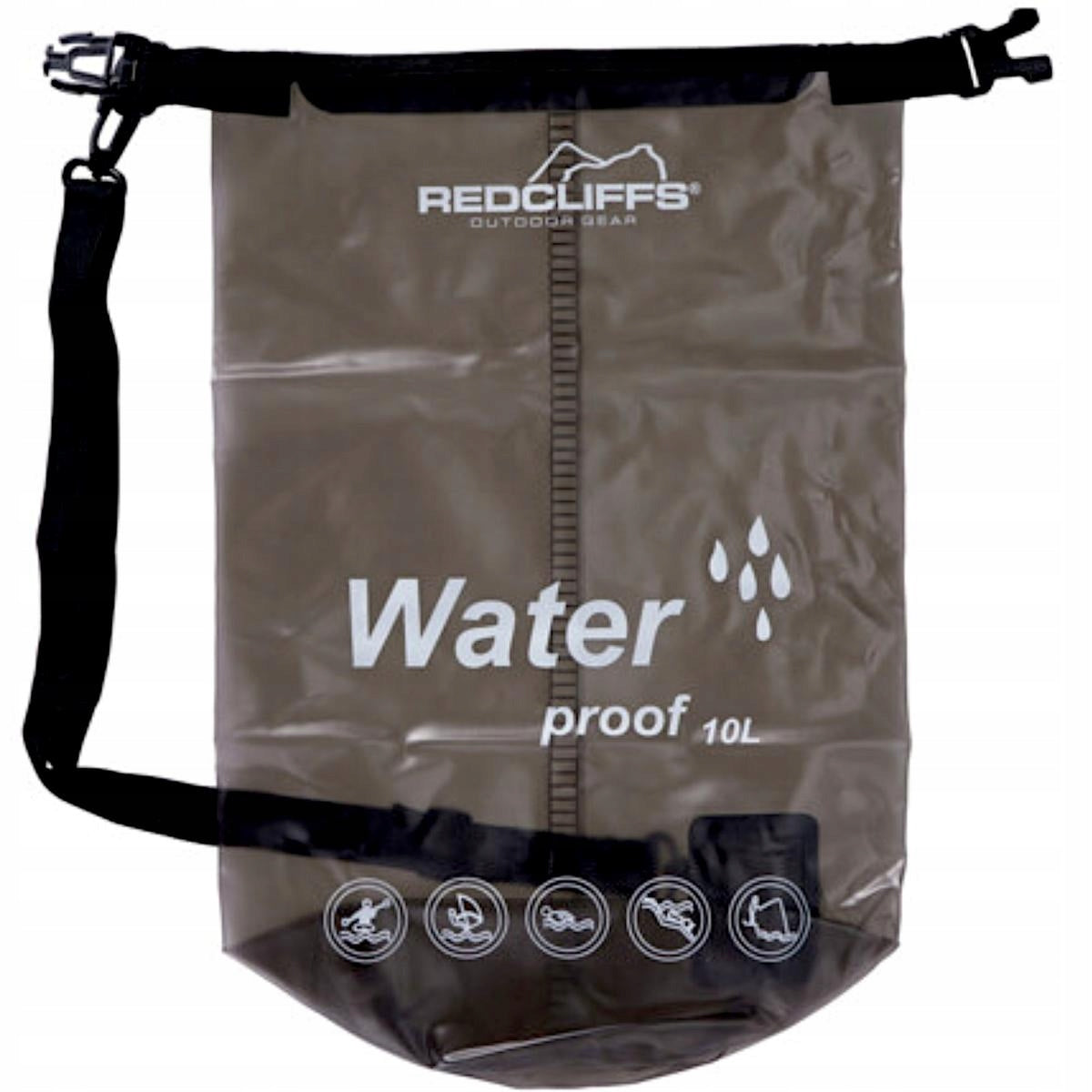 WATERPROOF BAG 10 l - black - RedCliffs