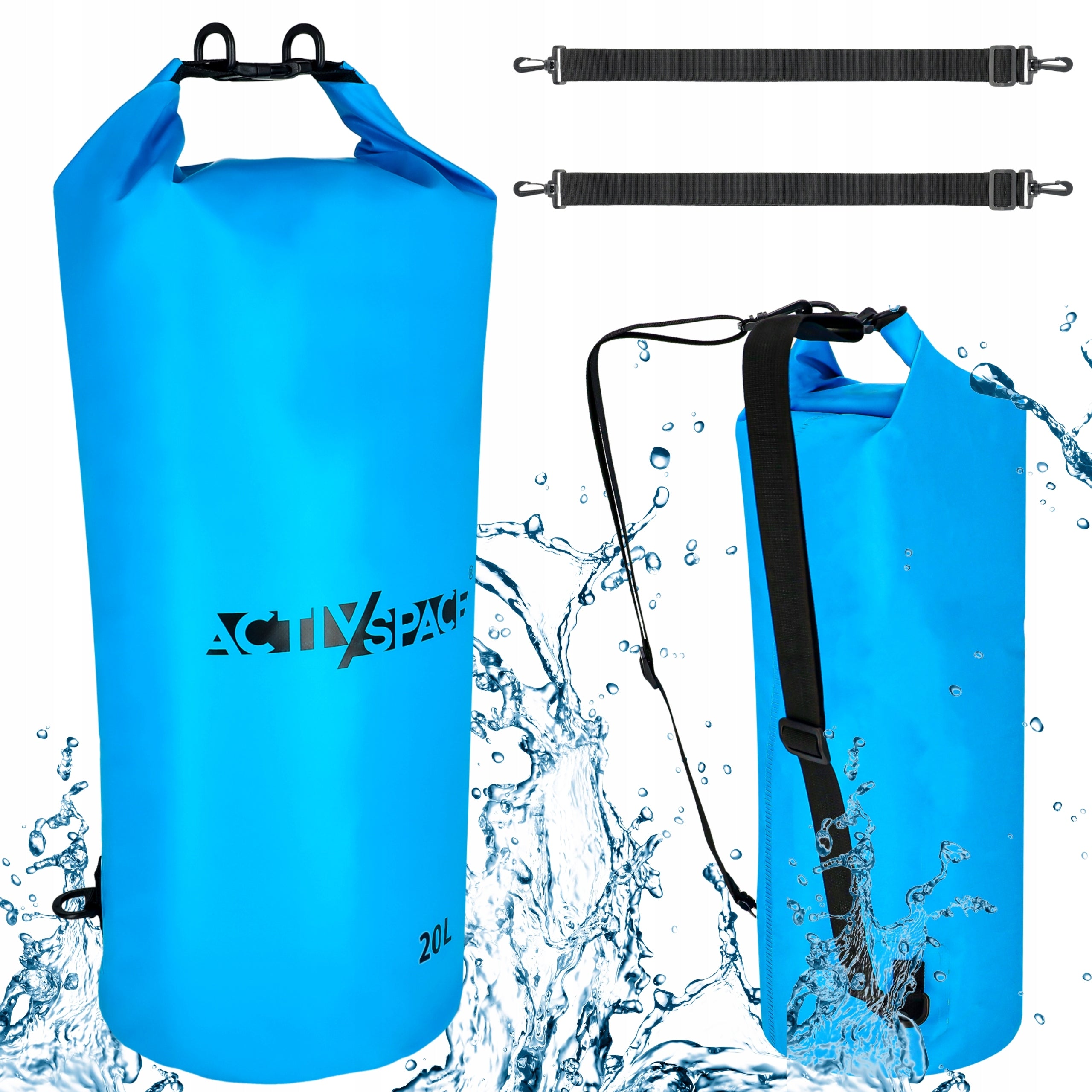WATERPROOF BAG WATERPROOF SAILING MEDIUM 20L FOR KAYAK ROOMY BACK