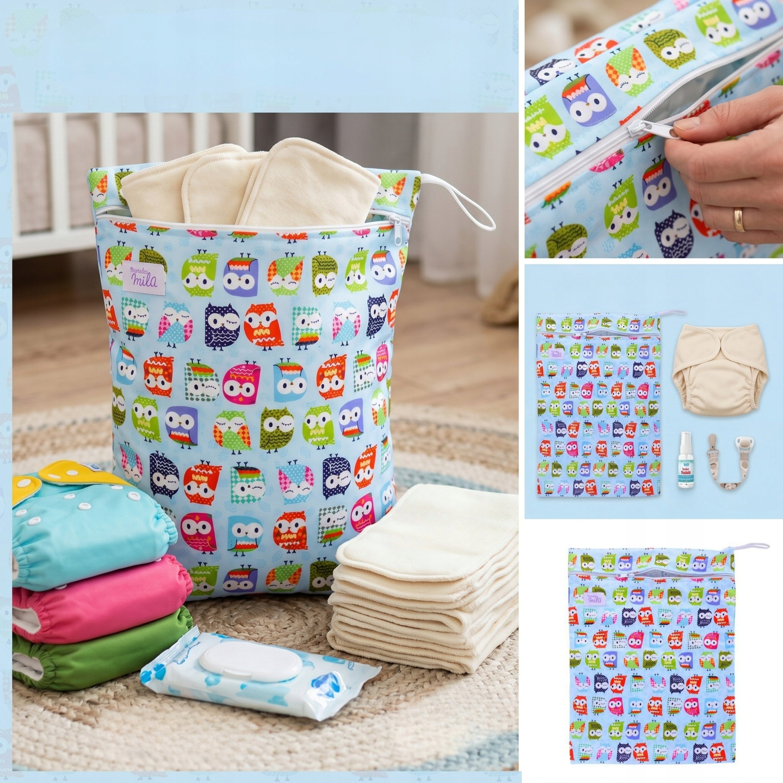 WATERPROOF BAG wet diaper bag refills 30x40cm PUL fabric Brand Simed