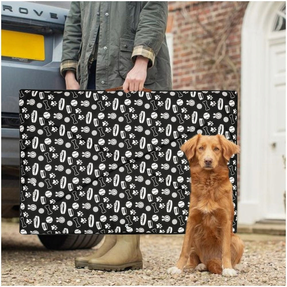 WATERPROOF BED MATTRESS DOG 120x70x5 cm LARGE BED XXL WITH ZIPPER Shape rectangular