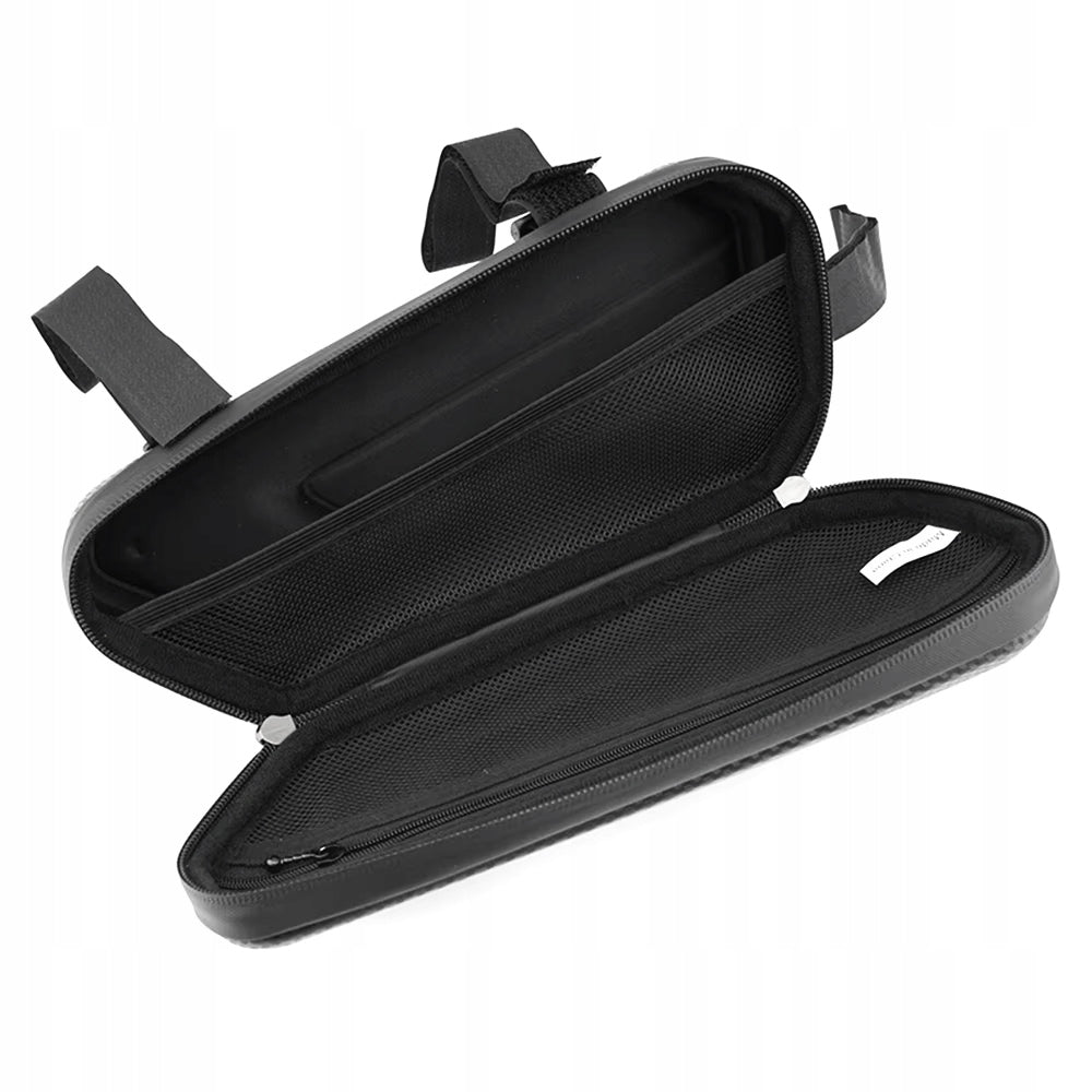 WATERPROOF BICYCLE BAG POUCH FOR ZIPPER FRAME ROOMY LARGE HARD SHELL Manufacturer code YA-301-BLACK