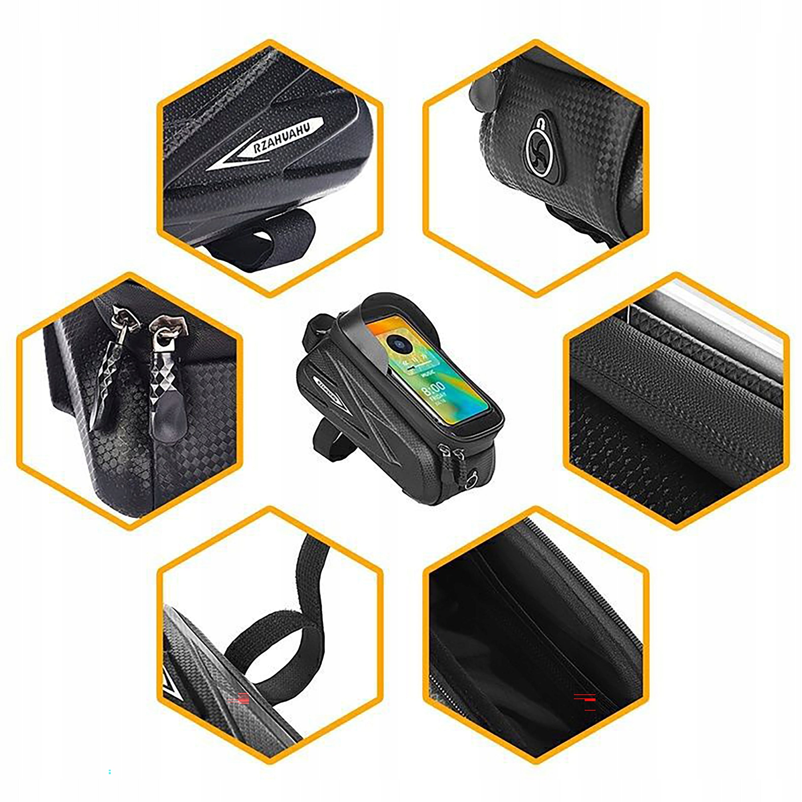 WATERPROOF BICYCLE BAG POUCH PHONE HOLDER FOR FRAME POUCH FOR TEL Brand no brand