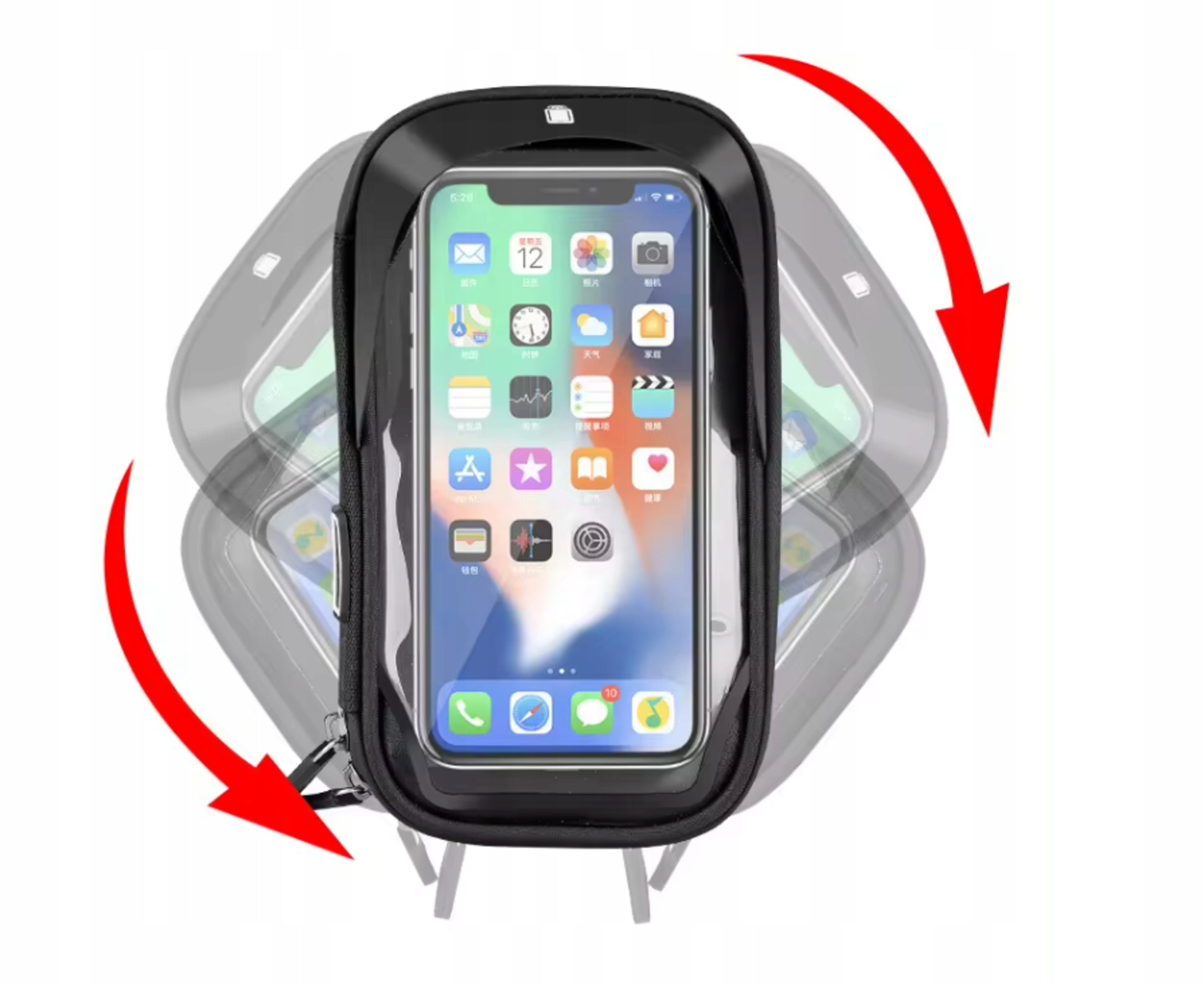 WATERPROOF BICYCLE BAG POUCH PHONE HOLDER SMARTPHONE HANDLEBAR FRAME Brand no brand