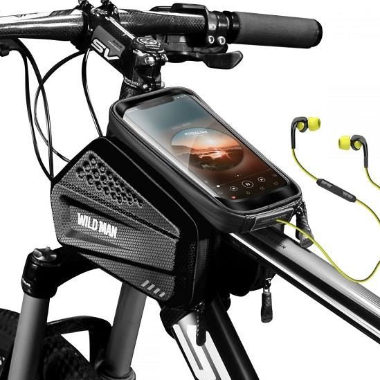 WATERPROOF BICYCLE BAG POUCH WITH DETACHABLE PHONE FRAME CASE