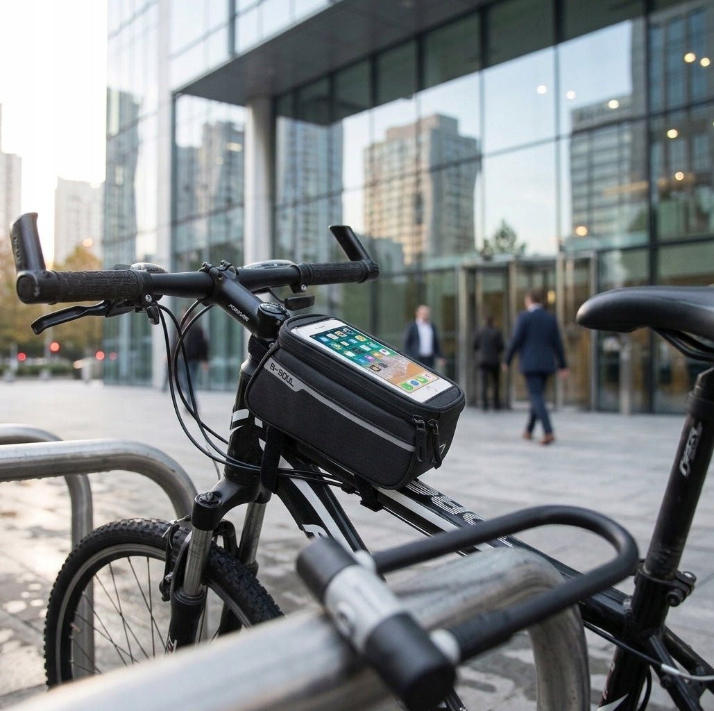 WATERPROOF BICYCLE PHONE POUCH BAG HANDLEBAR BIKE HOLDER Manufacturer code ID 660