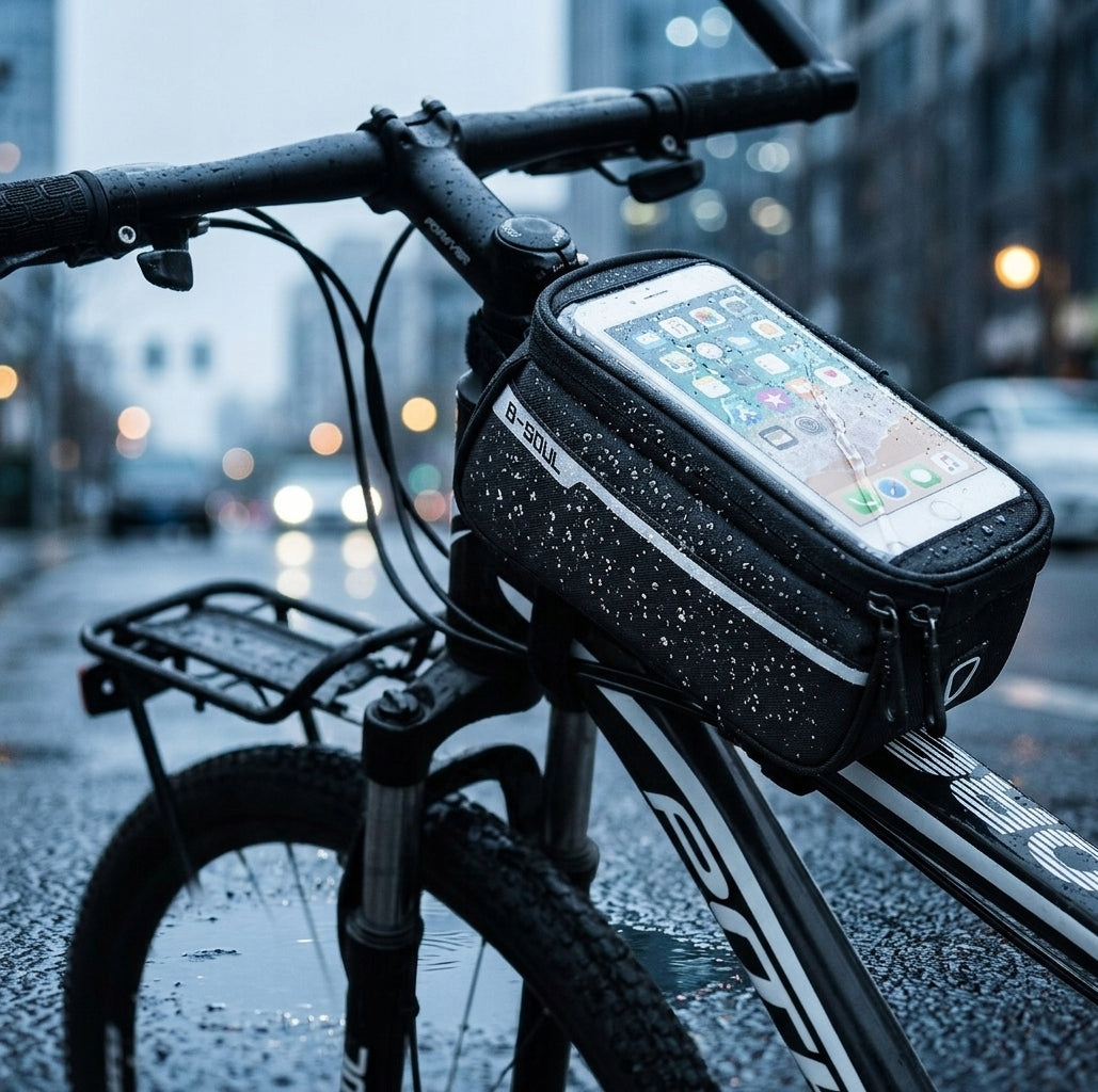 WATERPROOF BICYCLE PHONE POUCH BAG HANDLEBAR BIKE HOLDER Packaging status original